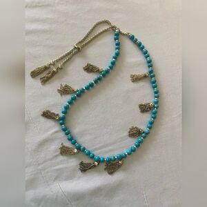 Kendra Scott Vanina Necklace in Turquoise, in Perfect Like New Condition